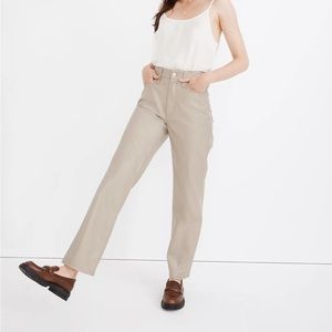 The Perfect Vintage Straight Jean: Faux Leather Edition